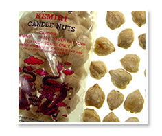 Nuez de la India en plato